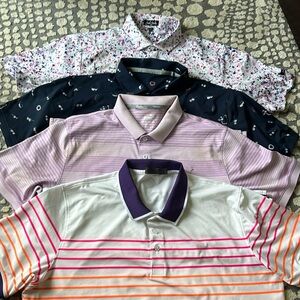 Four Golf Polos size large